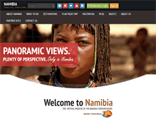 Tablet Screenshot of namibiatourism.com.na